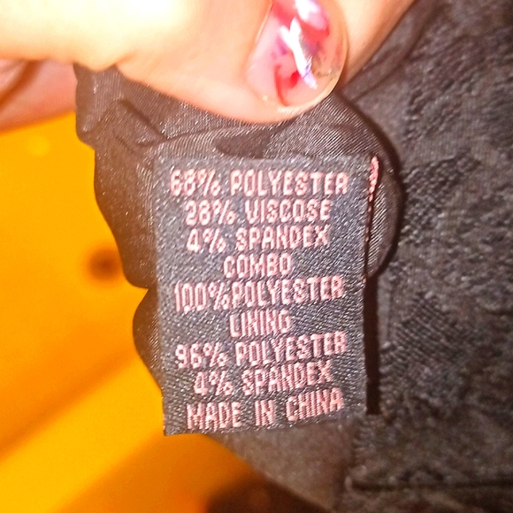 AQUA-Strapless-Dress-EUC- LACE BLACK, FLORAL PATTERN, SIZE:0 BACKZIP FORMAL-GOWN - Picture 8 of 8